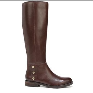 Franco Sarto Cranford2 Brown Leather Knee High Riding Boots